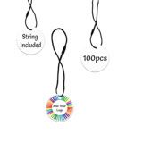 Matte White Custom Hang Tag - Circle - 1